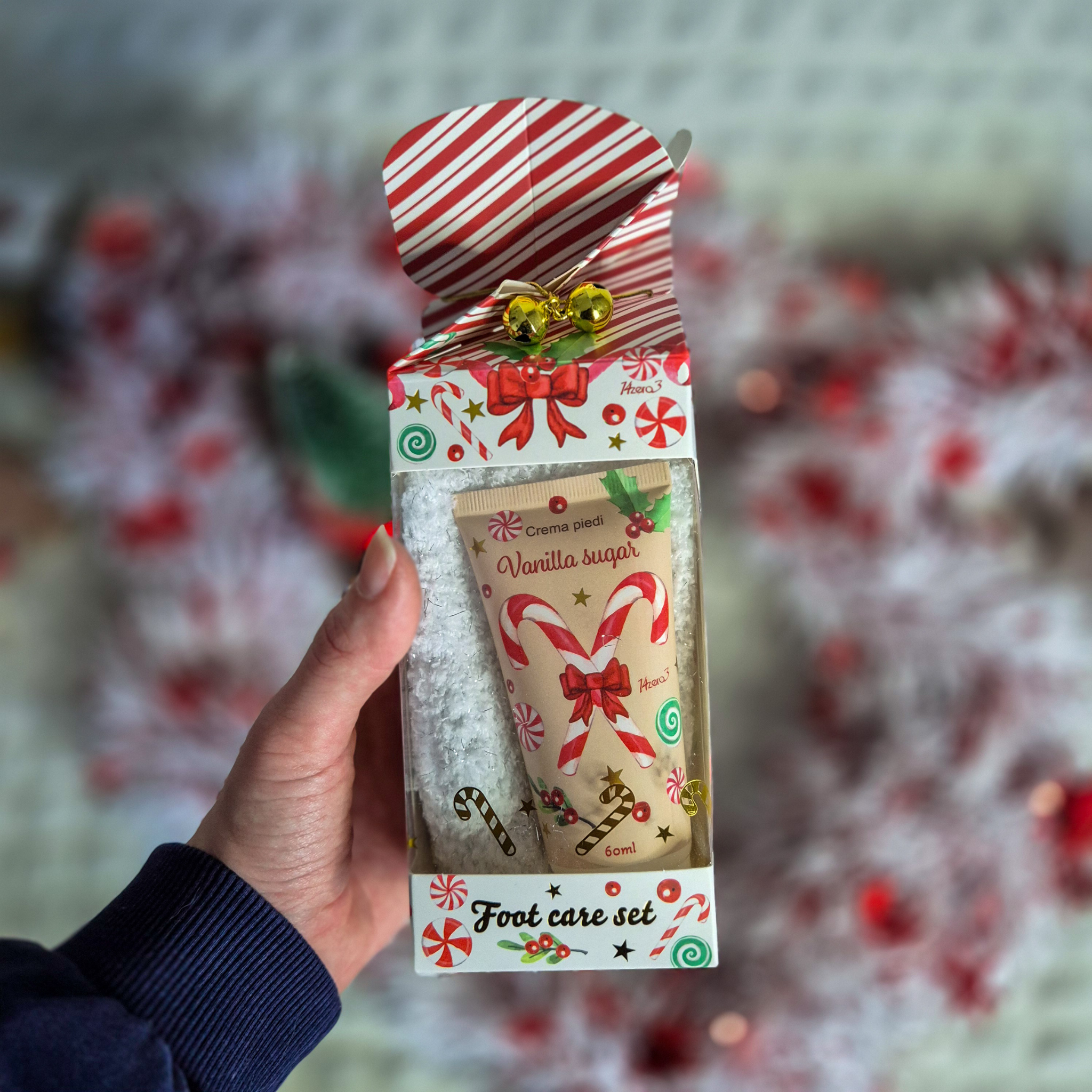 Duo chausettes et crème pour les pieds à offrir