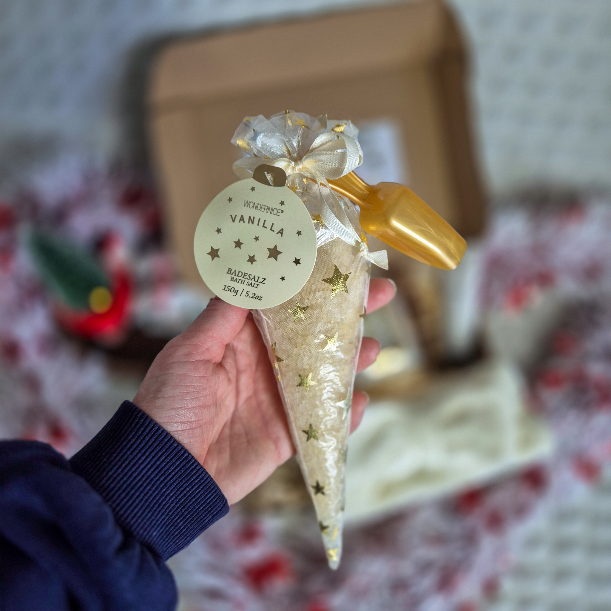 Sels de bain à la vanille - édition Noël