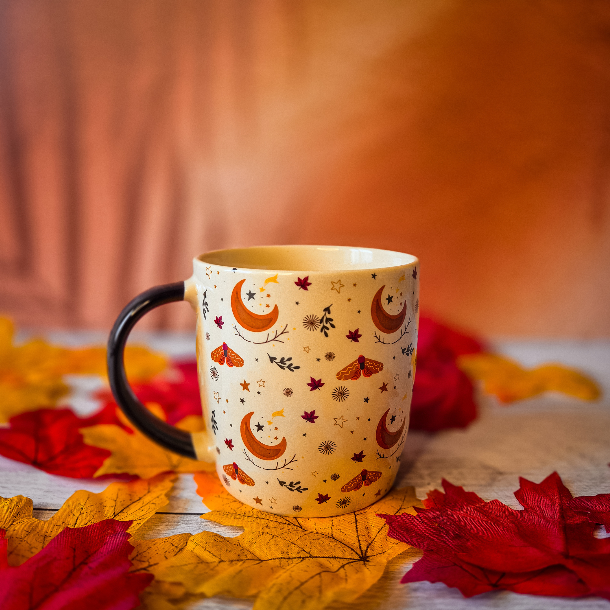 Tasse imprimée Lune de la récolte magique d'automne
