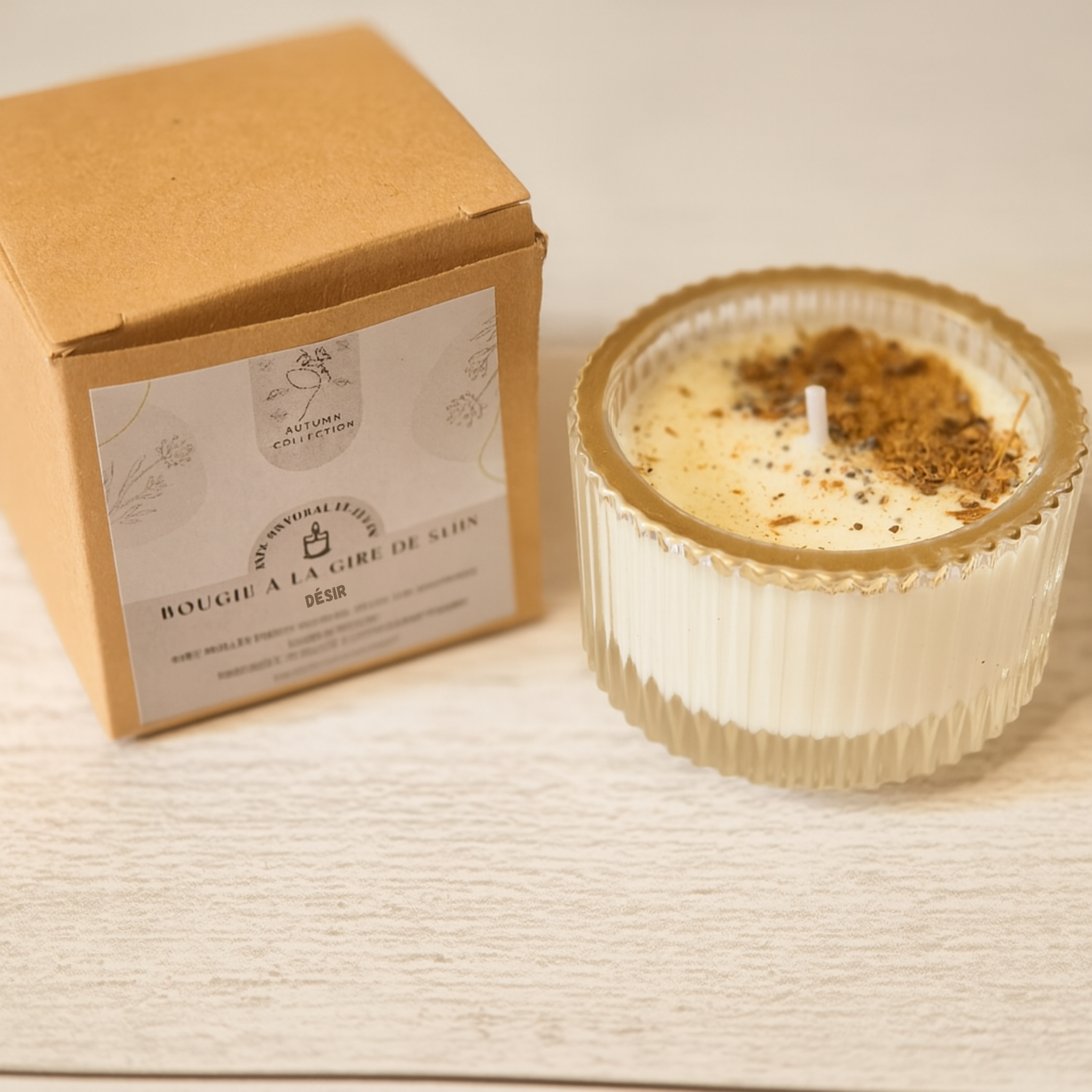 Mini bougie naturelle – Cèdre & bois de santal