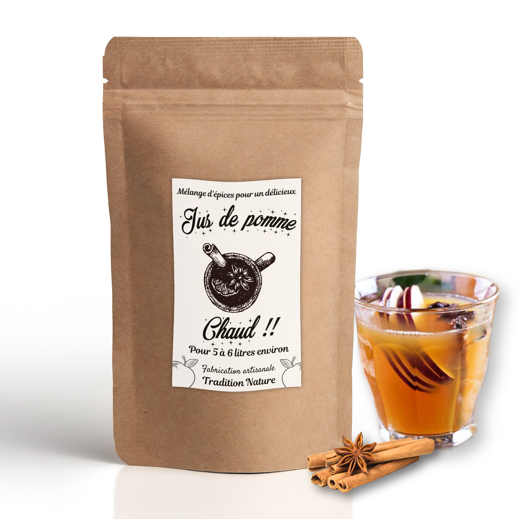 Jus de pomme chaud - 75g (Tradition Nature)