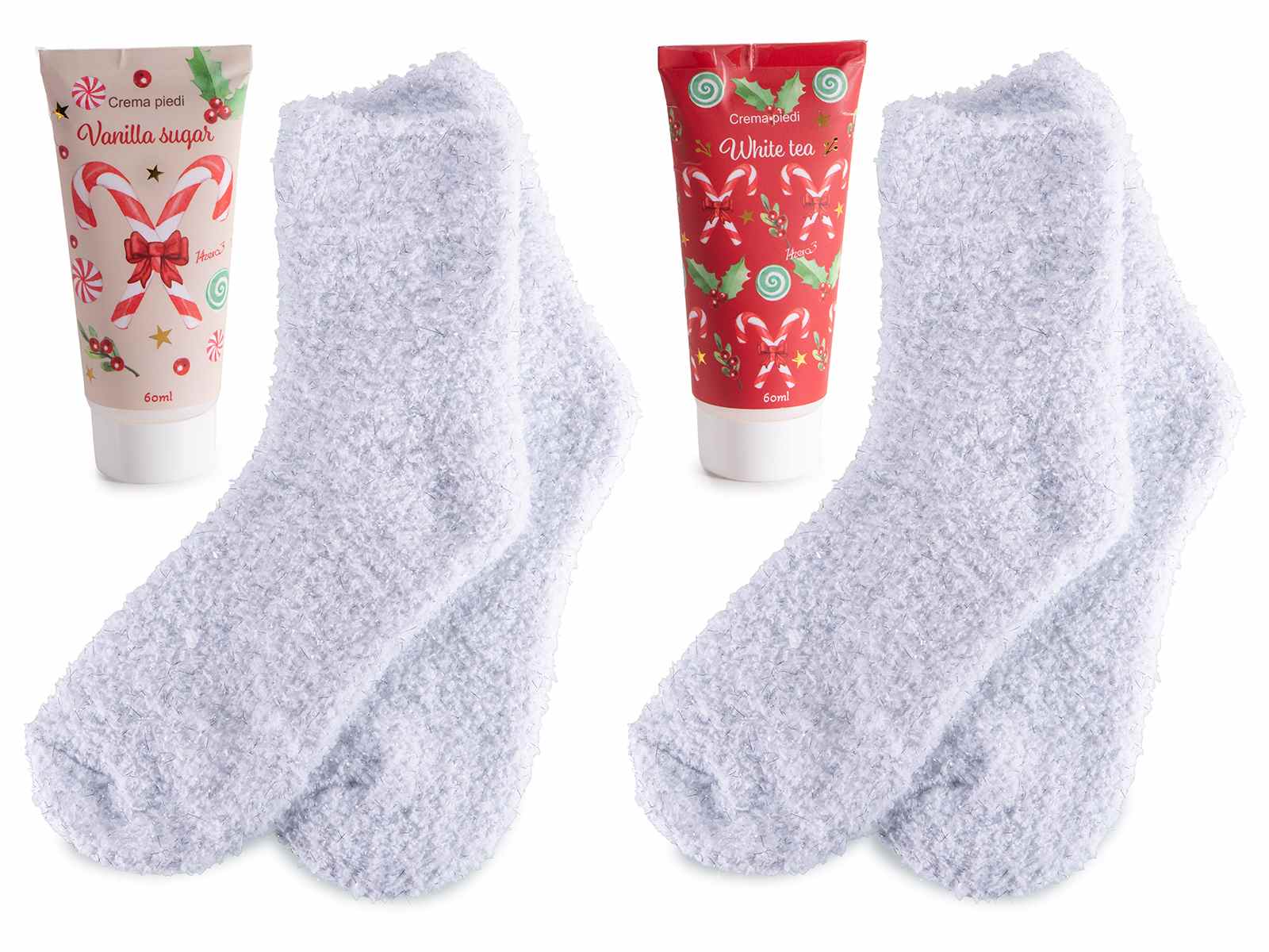 Duo chausettes et crème pour les pieds à offrir