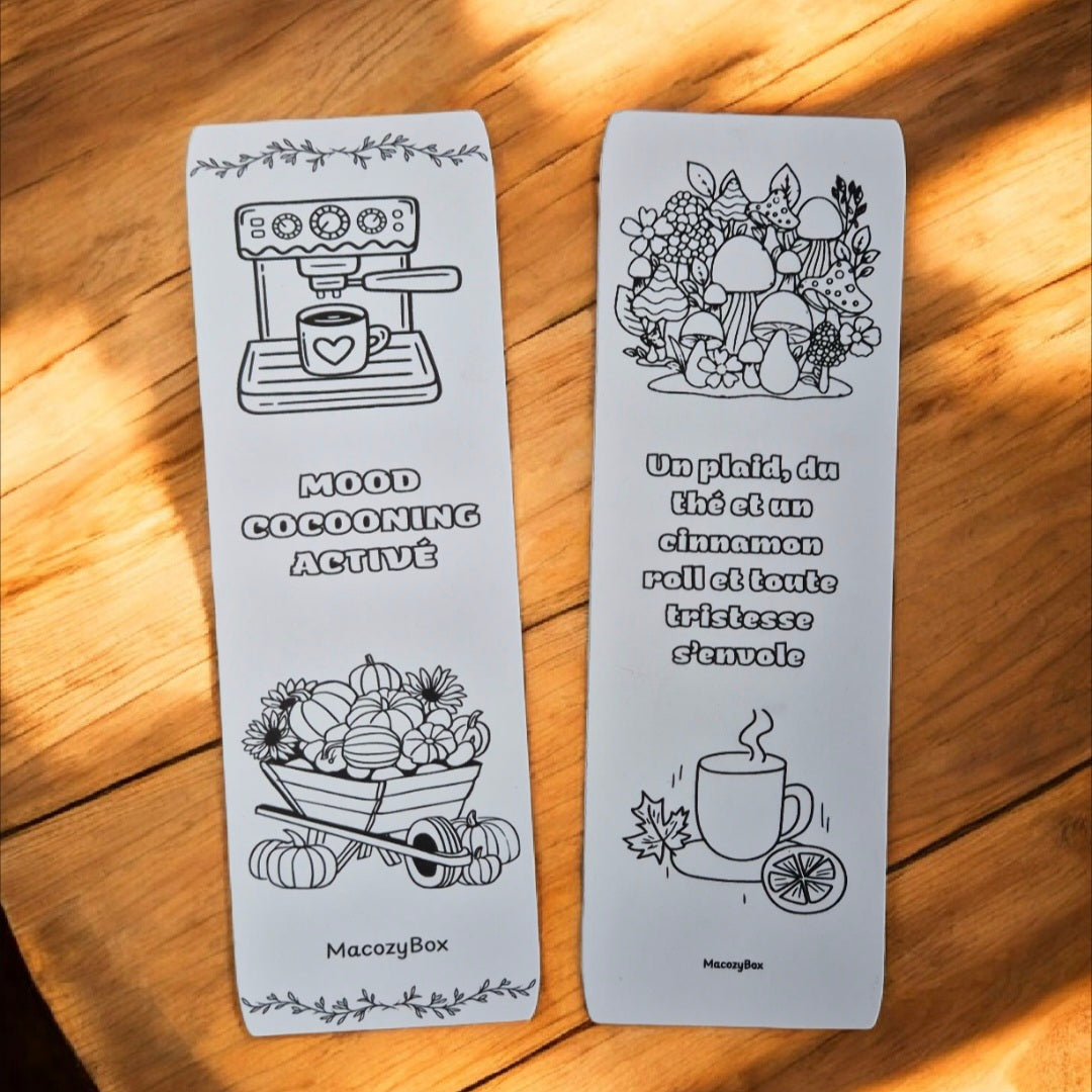 Marque-pages à colorier