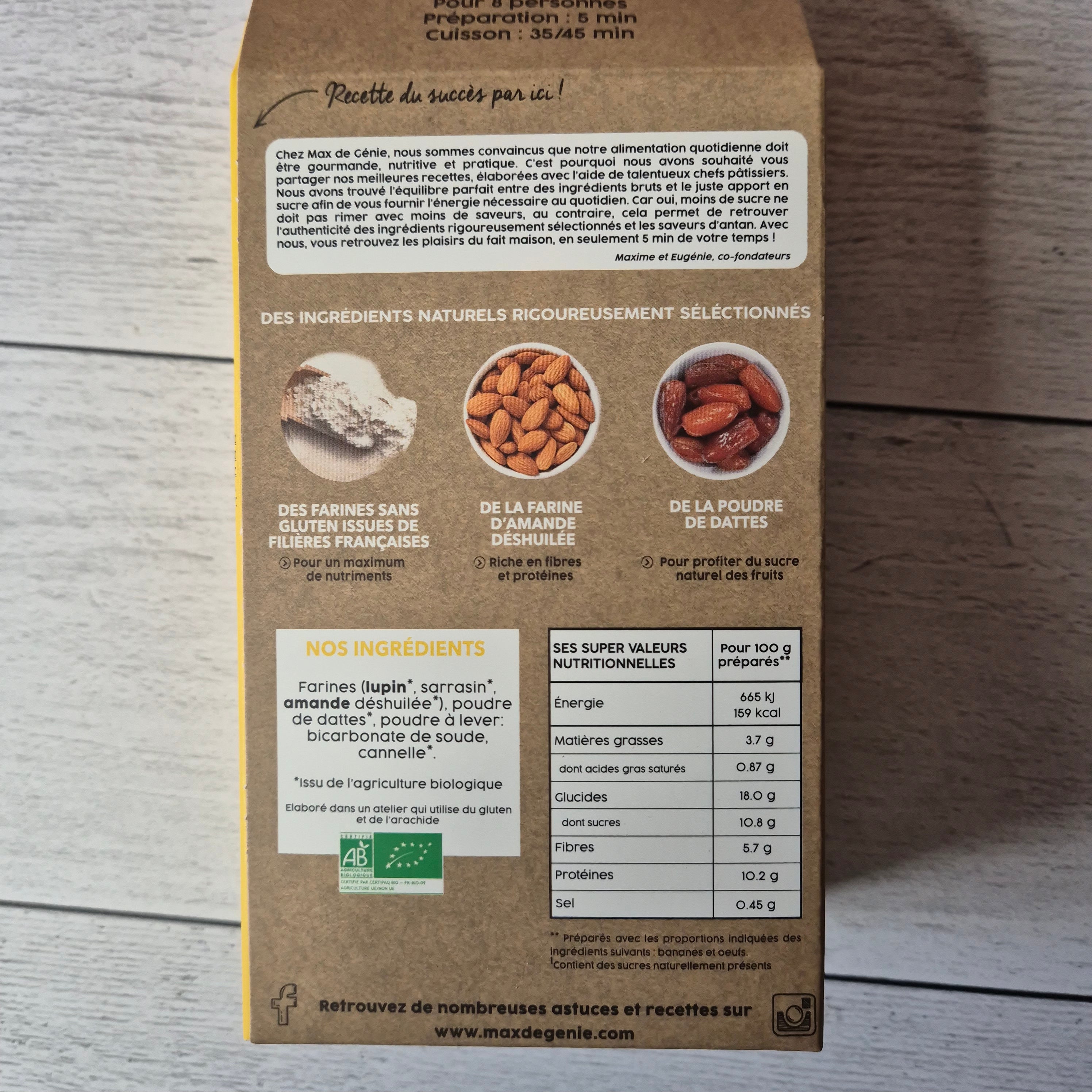 Préparation pour banana bread